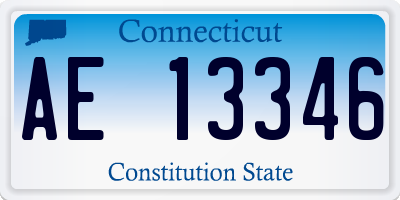 CT license plate AE13346