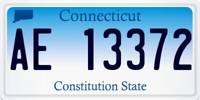 CT license plate AE13372