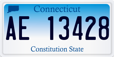 CT license plate AE13428
