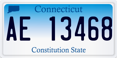 CT license plate AE13468