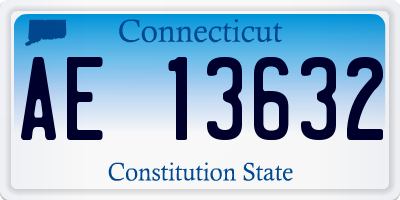 CT license plate AE13632