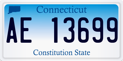 CT license plate AE13699