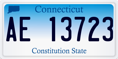 CT license plate AE13723