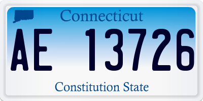 CT license plate AE13726
