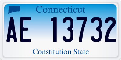 CT license plate AE13732