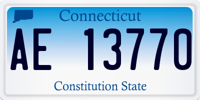 CT license plate AE13770