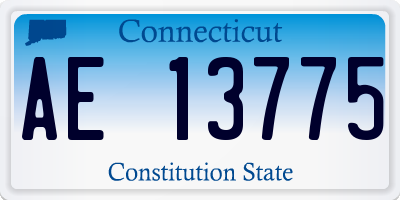 CT license plate AE13775