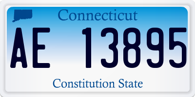 CT license plate AE13895
