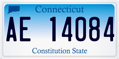 CT license plate AE14084