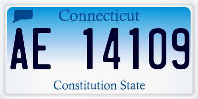 CT license plate AE14109