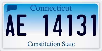 CT license plate AE14131