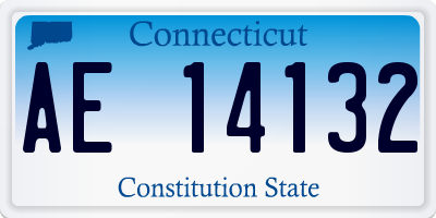 CT license plate AE14132