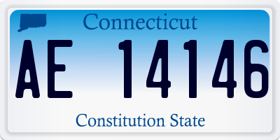 CT license plate AE14146