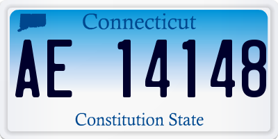 CT license plate AE14148