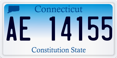 CT license plate AE14155