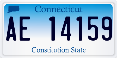 CT license plate AE14159