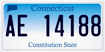 CT license plate AE14188