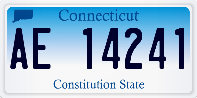 CT license plate AE14241