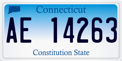 CT license plate AE14263