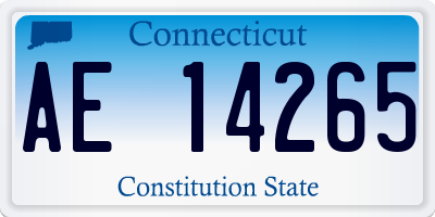 CT license plate AE14265