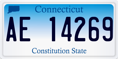 CT license plate AE14269