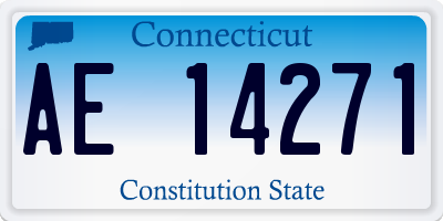 CT license plate AE14271