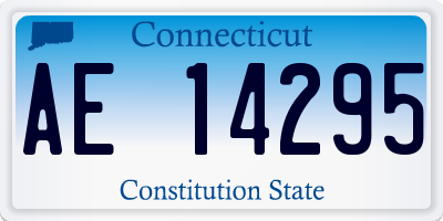 CT license plate AE14295