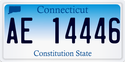 CT license plate AE14446