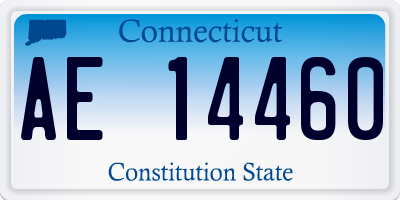 CT license plate AE14460