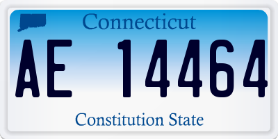 CT license plate AE14464