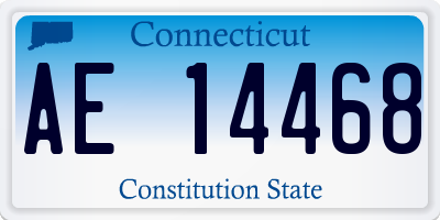 CT license plate AE14468