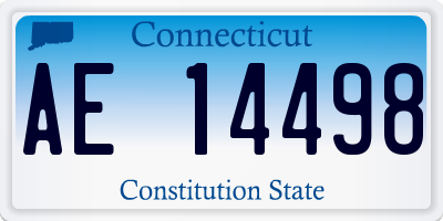 CT license plate AE14498