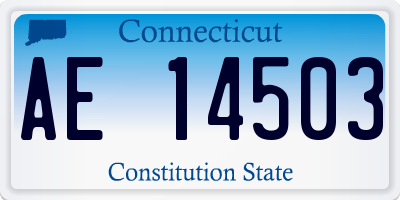 CT license plate AE14503