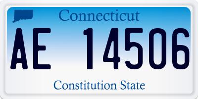 CT license plate AE14506