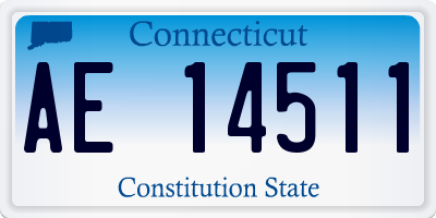 CT license plate AE14511