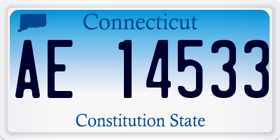 CT license plate AE14533
