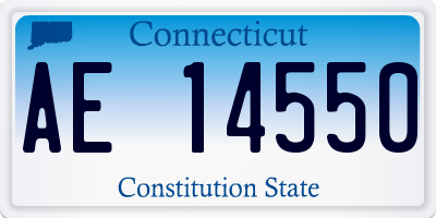 CT license plate AE14550