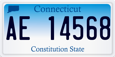 CT license plate AE14568