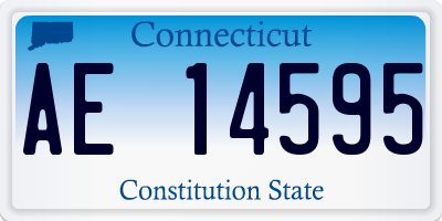 CT license plate AE14595