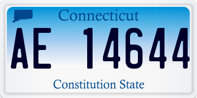 CT license plate AE14644