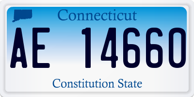 CT license plate AE14660
