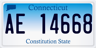 CT license plate AE14668