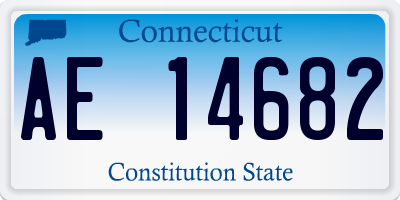 CT license plate AE14682