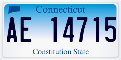 CT license plate AE14715