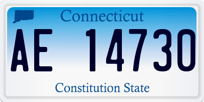 CT license plate AE14730