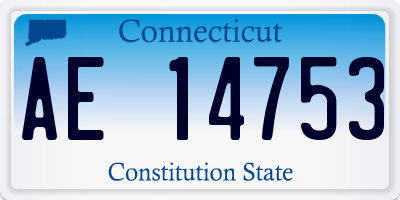 CT license plate AE14753