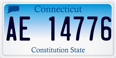CT license plate AE14776