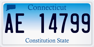 CT license plate AE14799