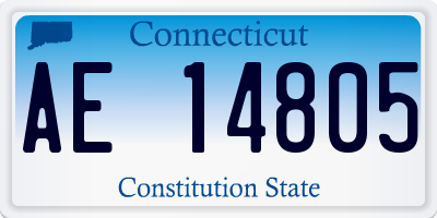 CT license plate AE14805