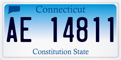 CT license plate AE14811